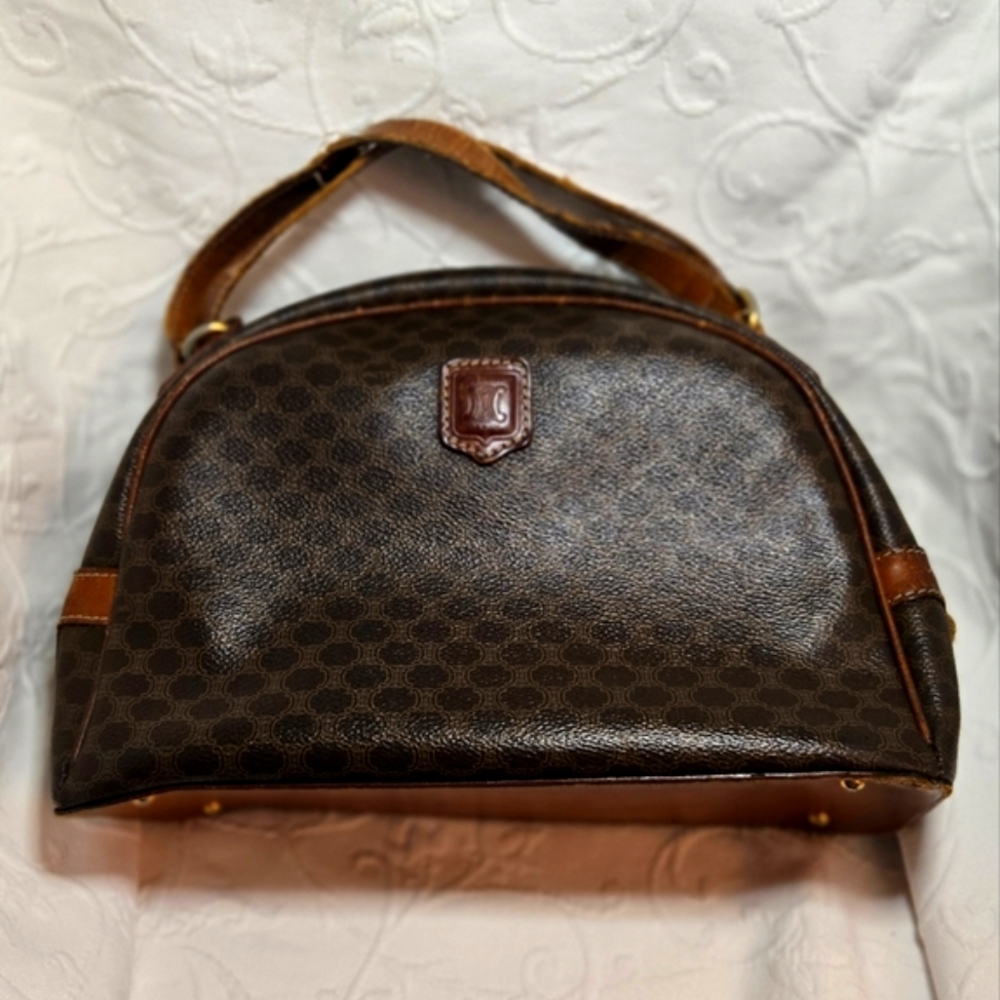 Celine Brown Leather Tote Bag Spacious and Elegant